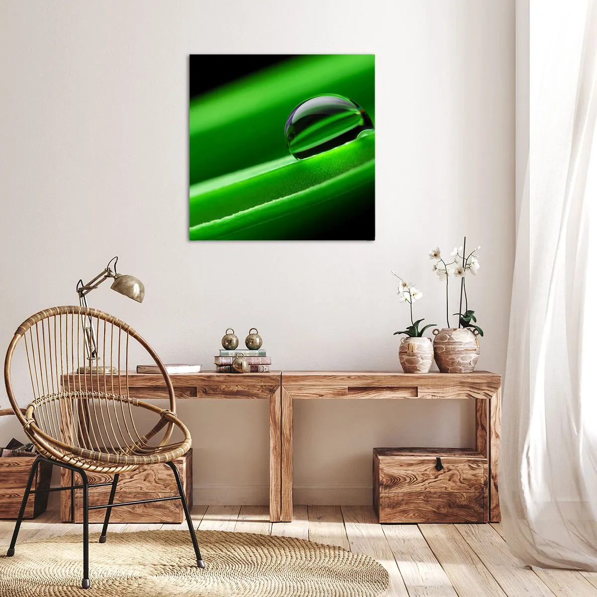 Quadro em tela - A vida de perto - 40x40 cm