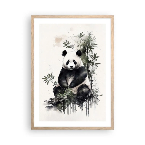 Pôster com moldura de carvalho claro - Saudações da China - 50x70 cm