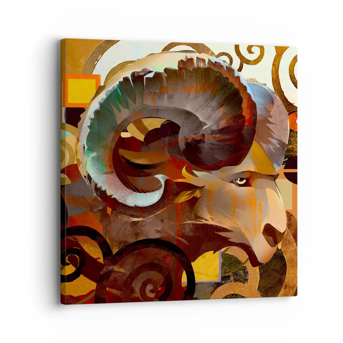 Quadro em tela - Magia - religiões - rituais - 30x30 cm