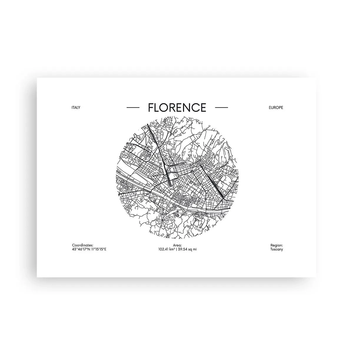 Pôster - A anatomia de Florença - 70x50 cm