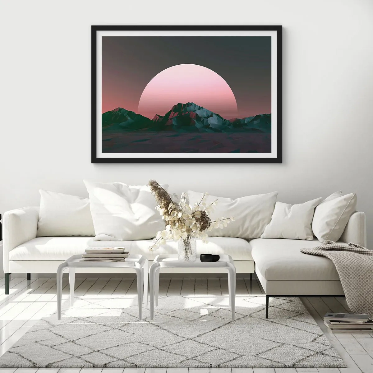 Pôster com moldura preta - Numa galáxia vizinha - 70x50 cm