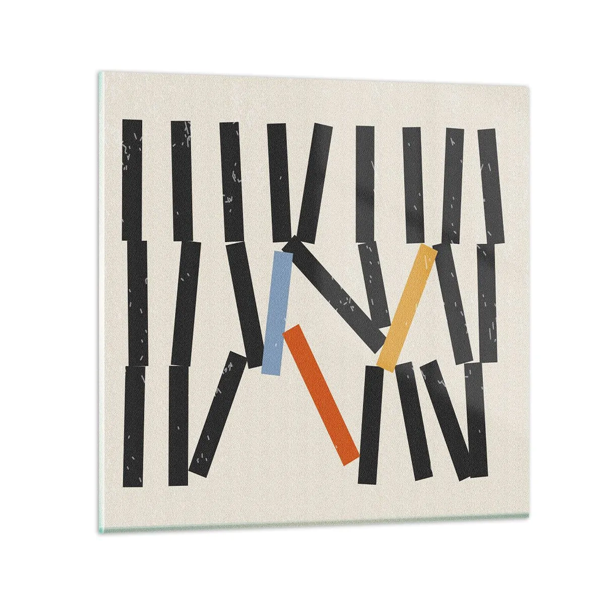 Quadro em vidro - Dominó – composição - 70x70 cm