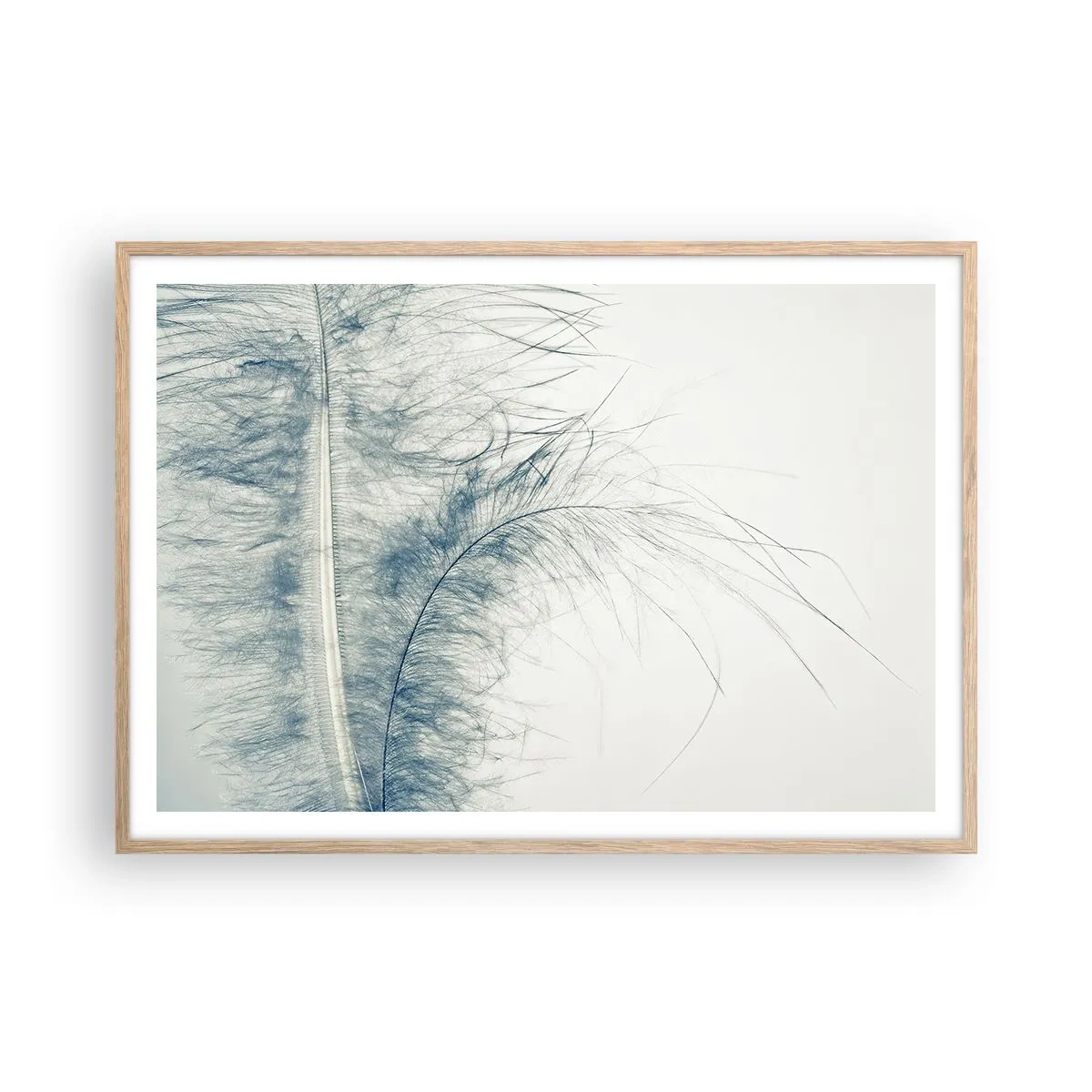 Pôster com moldura de carvalho claro - O sussurro da natureza - 100x70 cm