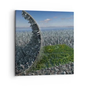 Quadro em tela - A natureza é eterna - 70x70 cm