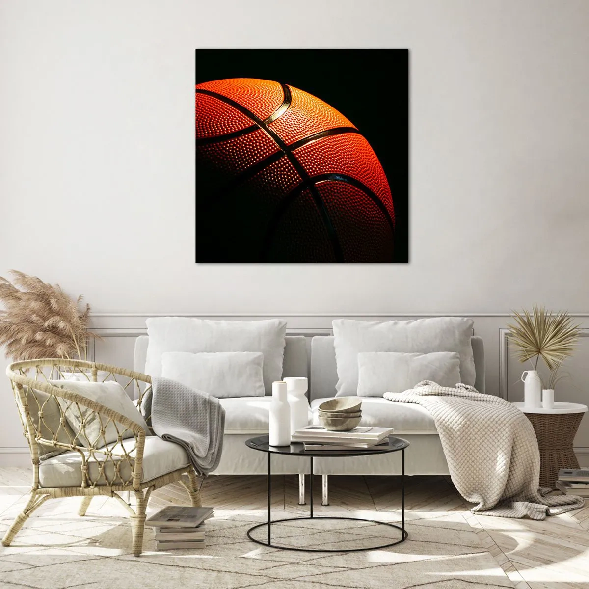 Quadro em vidro - Linda como um planeta - 40x40 cm