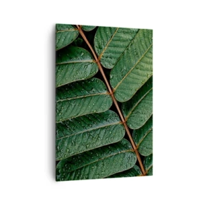 Quadro em tela - Num ritmo verde - 70x100 cm