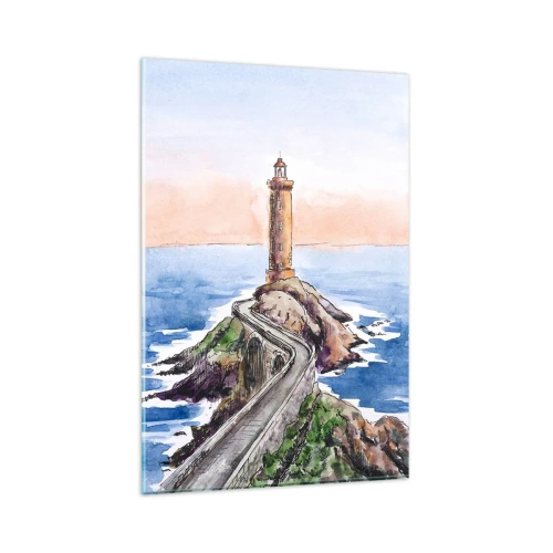 Quadro em vidro - De frente para o mar - 80x120 cm