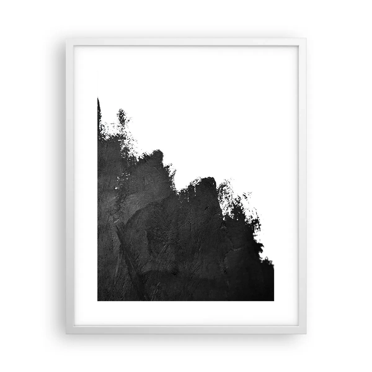 Pôster em moldura branca - Elementos: terra - 40x50 cm