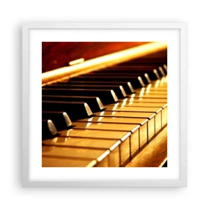 Pôster em moldura branca - Infinitas possibilidades  - 40x40 cm