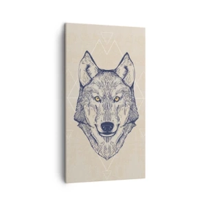 Quadro em tela - Alfa com um olhar penetrante - 45x80 cm