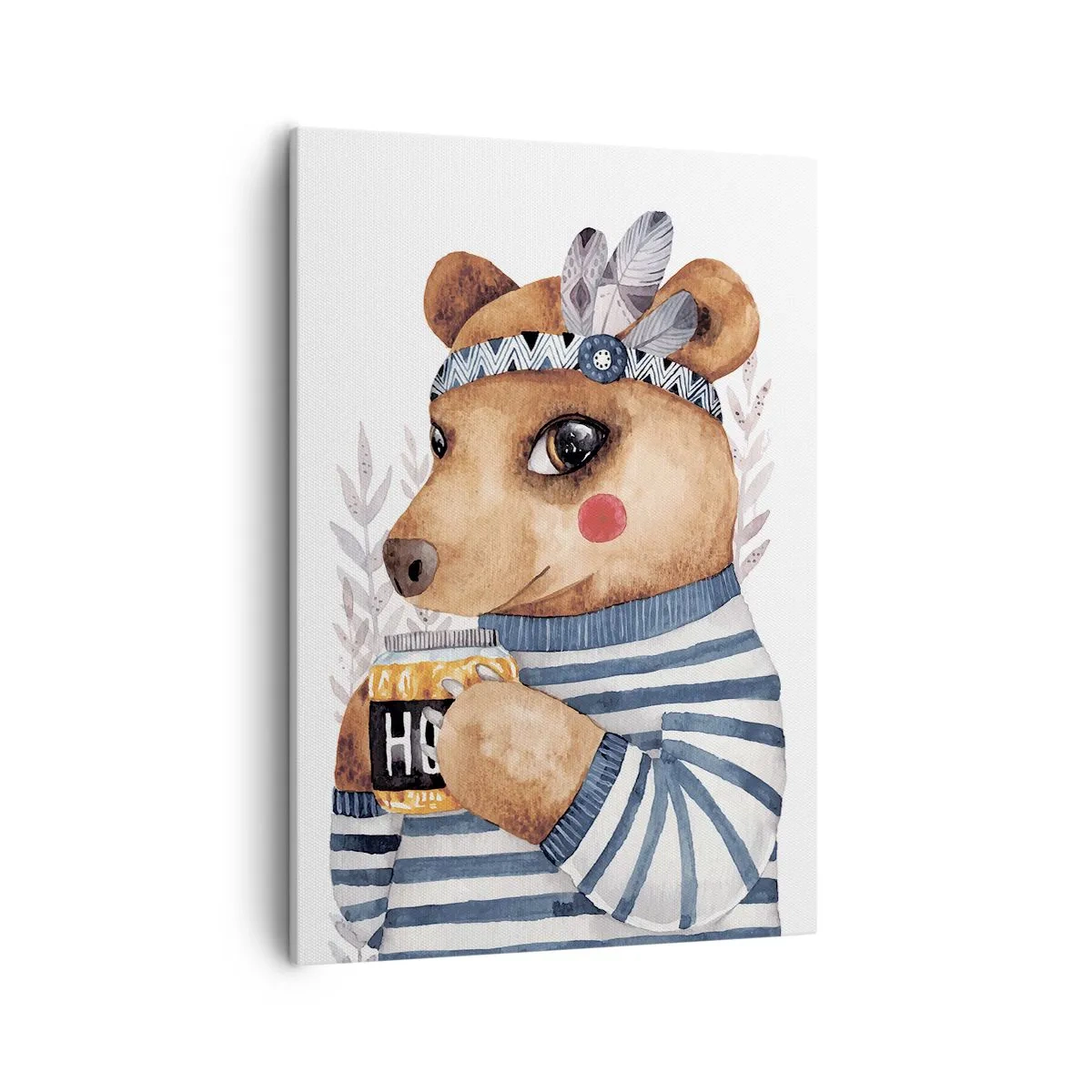 Quadro em tela - Doce ursa - 50x70 cm