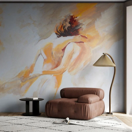 Papel de Parede Autocolante Deluxe Sticker - No céu da proximidade - Pedaço, Casal apaixonado, Amor - 350x256 cm