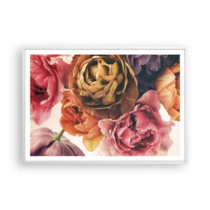 Pôster em moldura branca - Celebração da vida - 100x70 cm