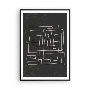 Pôster com moldura preta - Não é tão simples - 70x100 cm