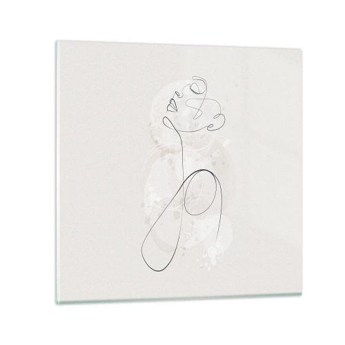 Quadro em vidro - O espiral de beleza - 30x30 cm