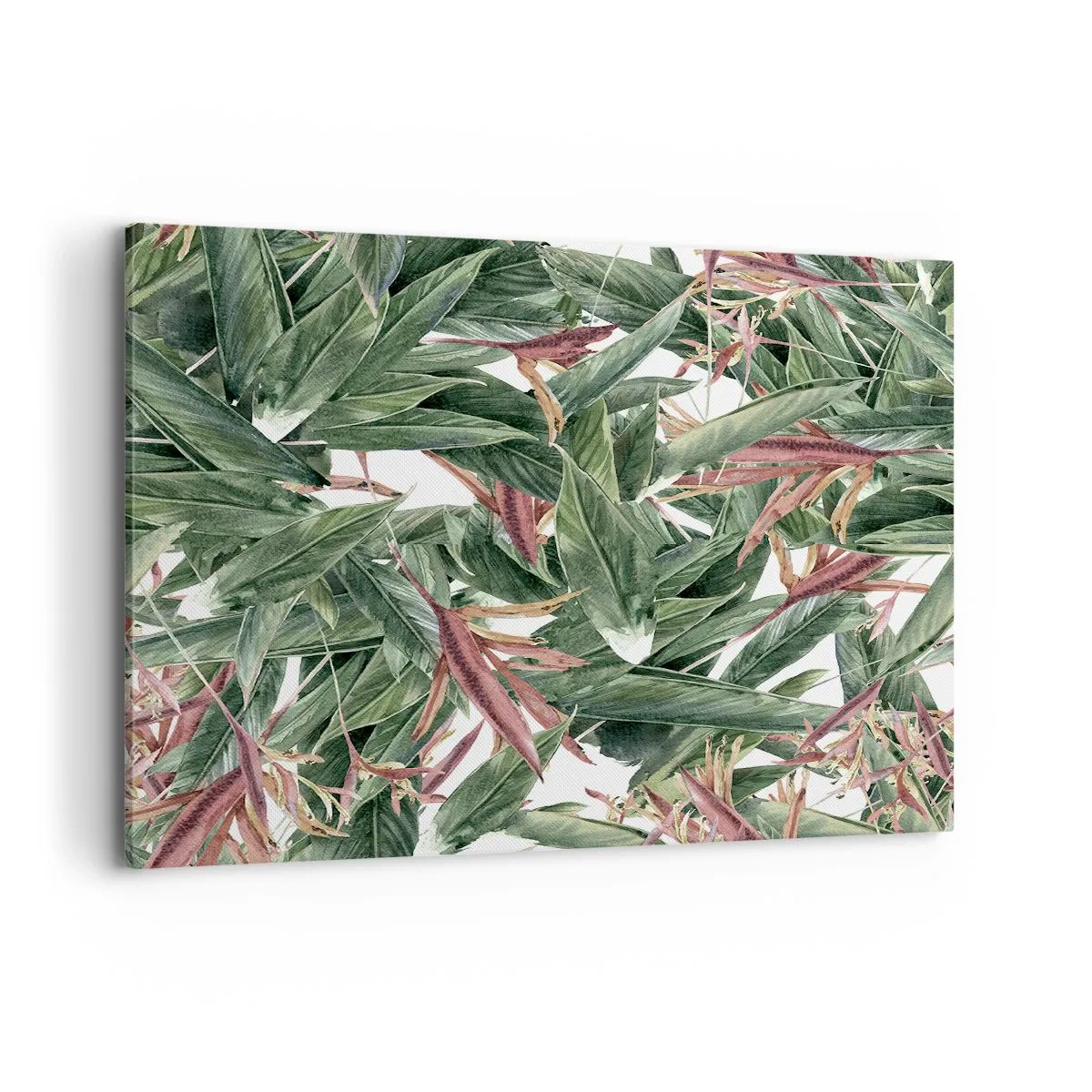 Quadro em tela - Matagal esmeralda-lilás - 120x80 cm