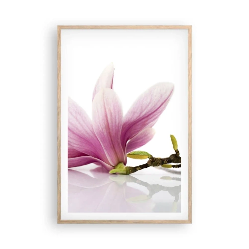 Pôster com moldura de carvalho claro - Suave como um sopro de primavera - 61x91 cm
