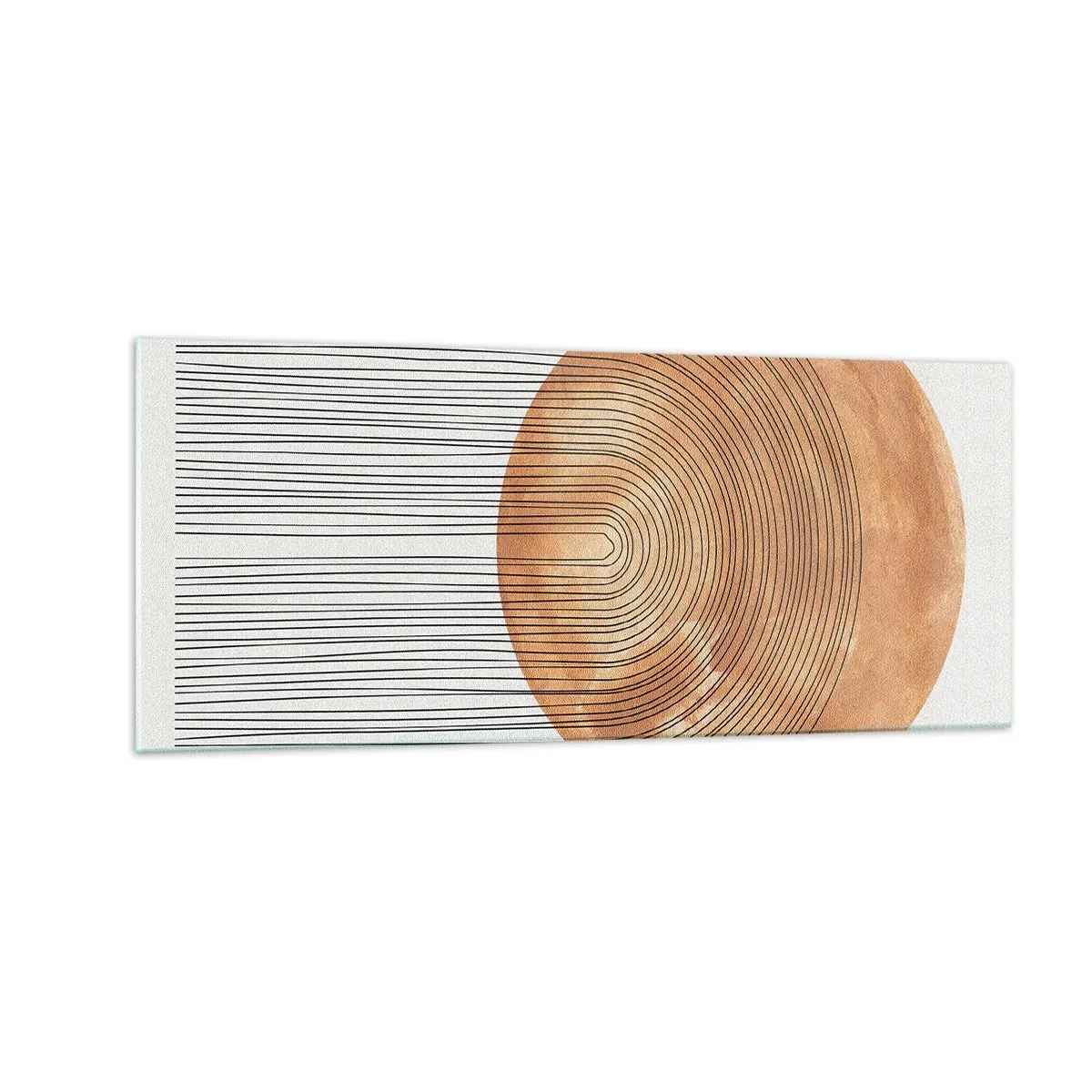 Quadro em vidro - Composição solar - 100x40 cm