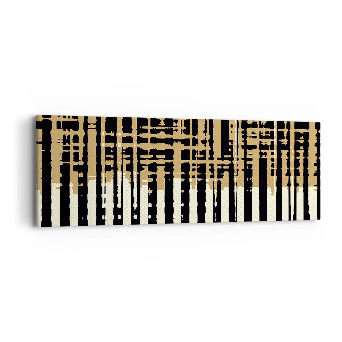 Quadro em tela - Abstração arquitetónica - 90x30 cm