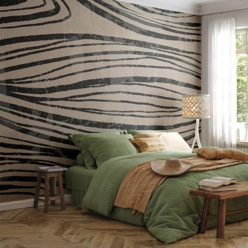 Papel de Parede Autocolante Deluxe Sticker - Piscina em linha - Abstração, Linhas, Moderno - 400x280 cm
