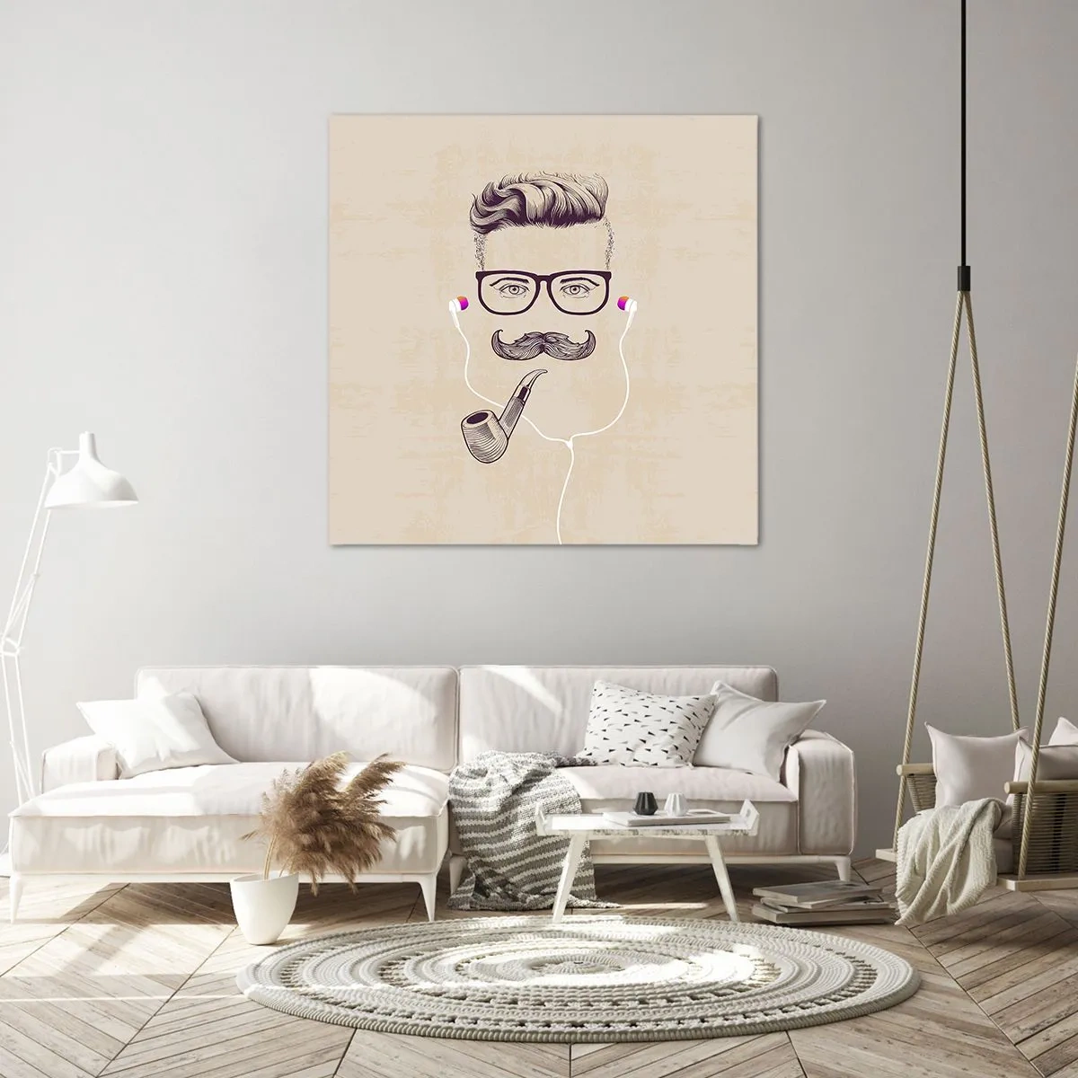 Quadro em tela - Um homem de verdade? - 30x30 cm
