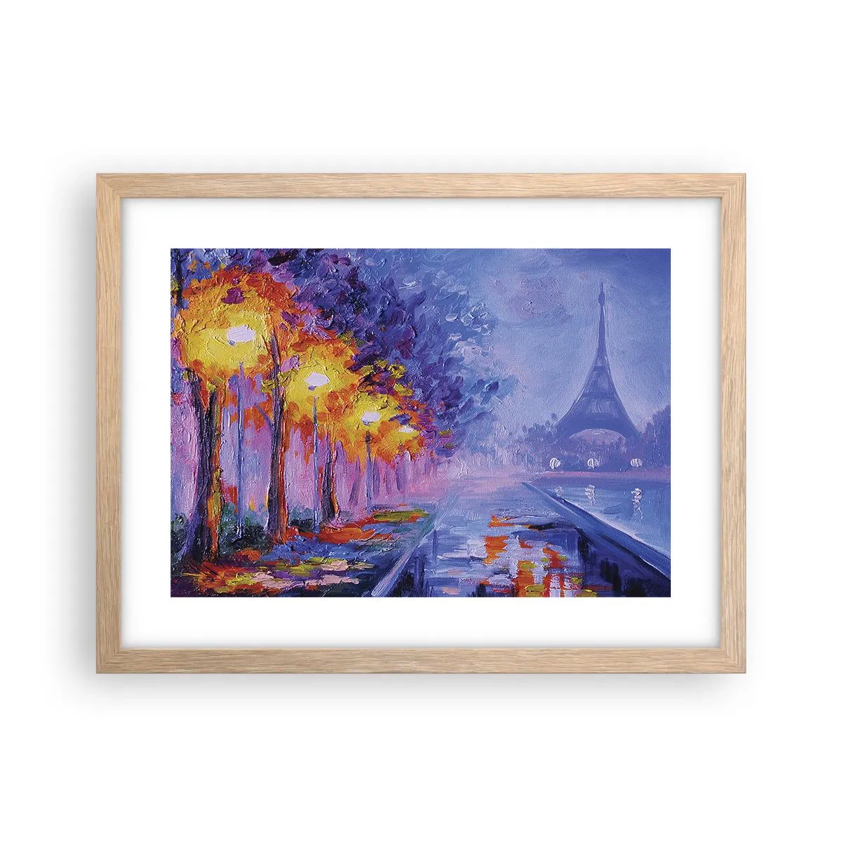 Pôster com moldura de carvalho claro - Uma caminhada dos sonhos - 40x30 cm