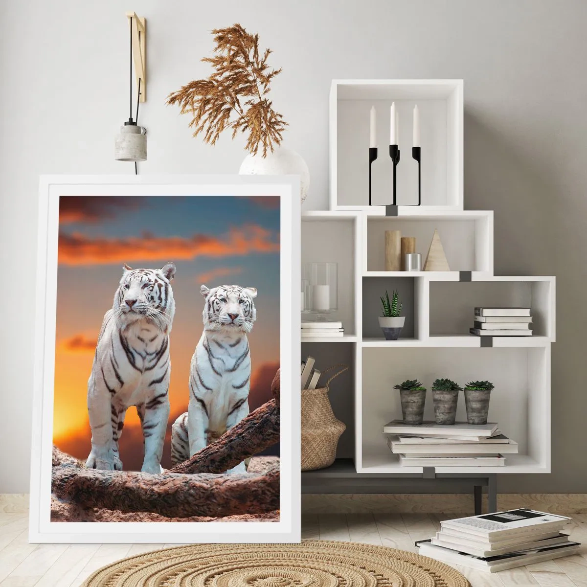 Pôster em moldura branca - Tal como em Nárnia - 50x70 cm