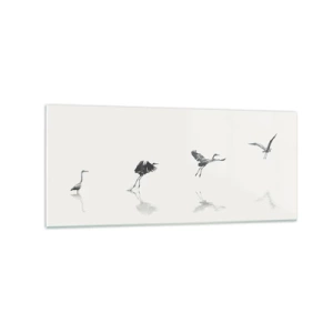 Quadro em vidro - Quatro passos simples - 120x50 cm