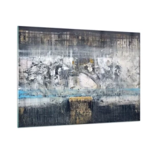 Quadro em vidro - Pelo gelo ou pelo torrão de terra - 100x70 cm