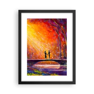 Pôster com moldura preta - O céu também os ama - 30x40 cm