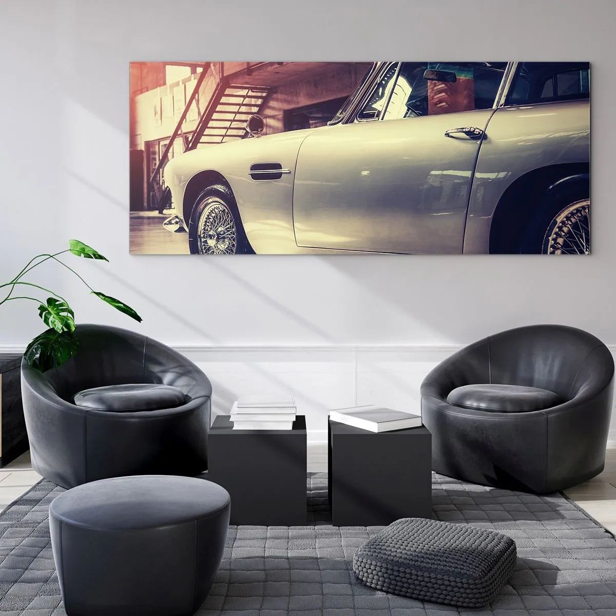 Quadro em vidro - Os clássicos não envelhecem - 100x40 cm