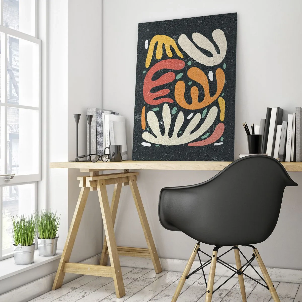 Quadro em vidro - Composição – estou prestes a pegar-te - 50x70 cm