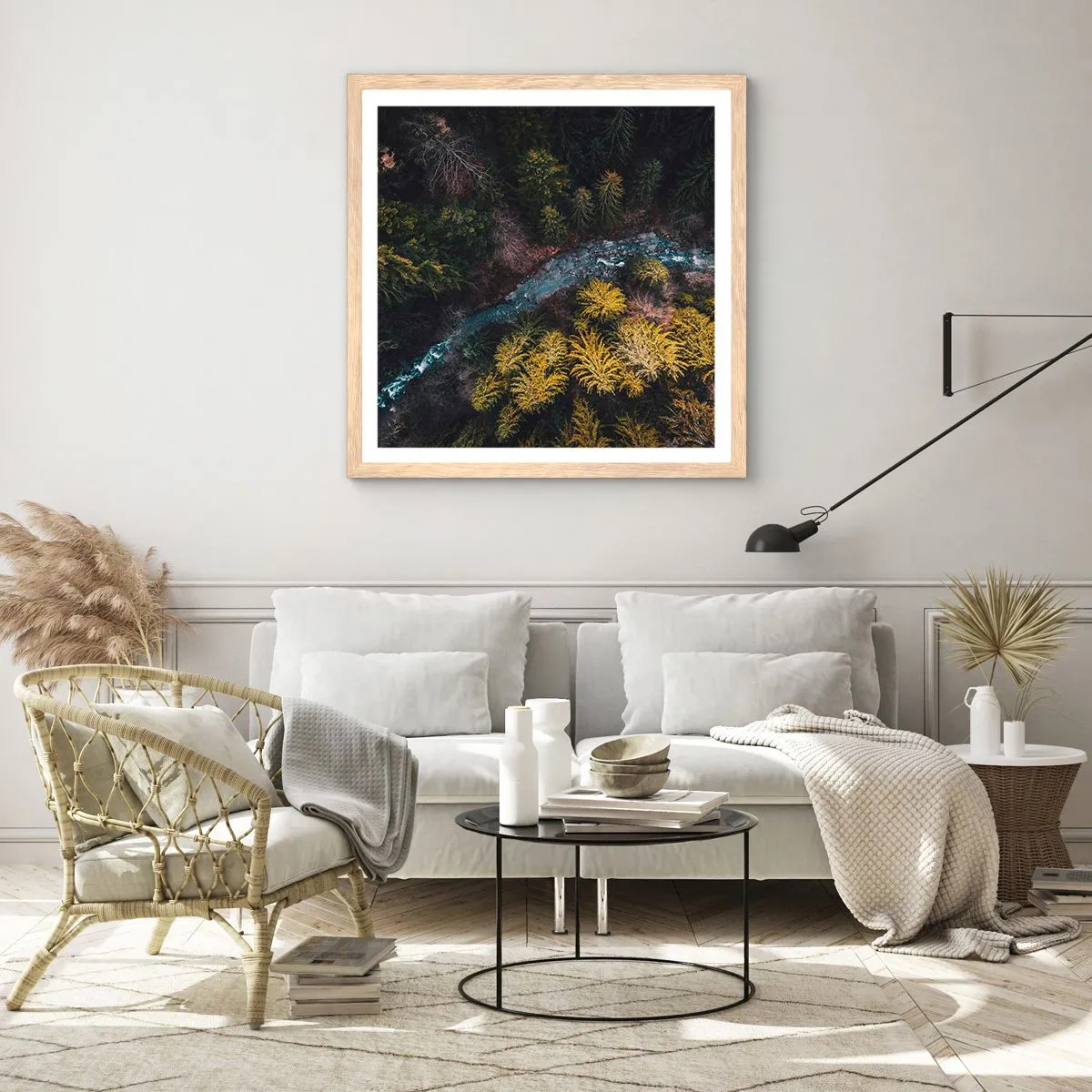 Pôster com moldura de carvalho claro - Rápido e cada vez mais rápido - 60x60 cm