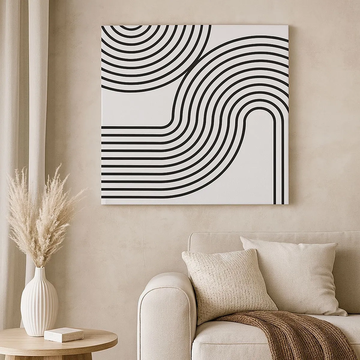 Quadro em tela - Na curva - 30x30 cm