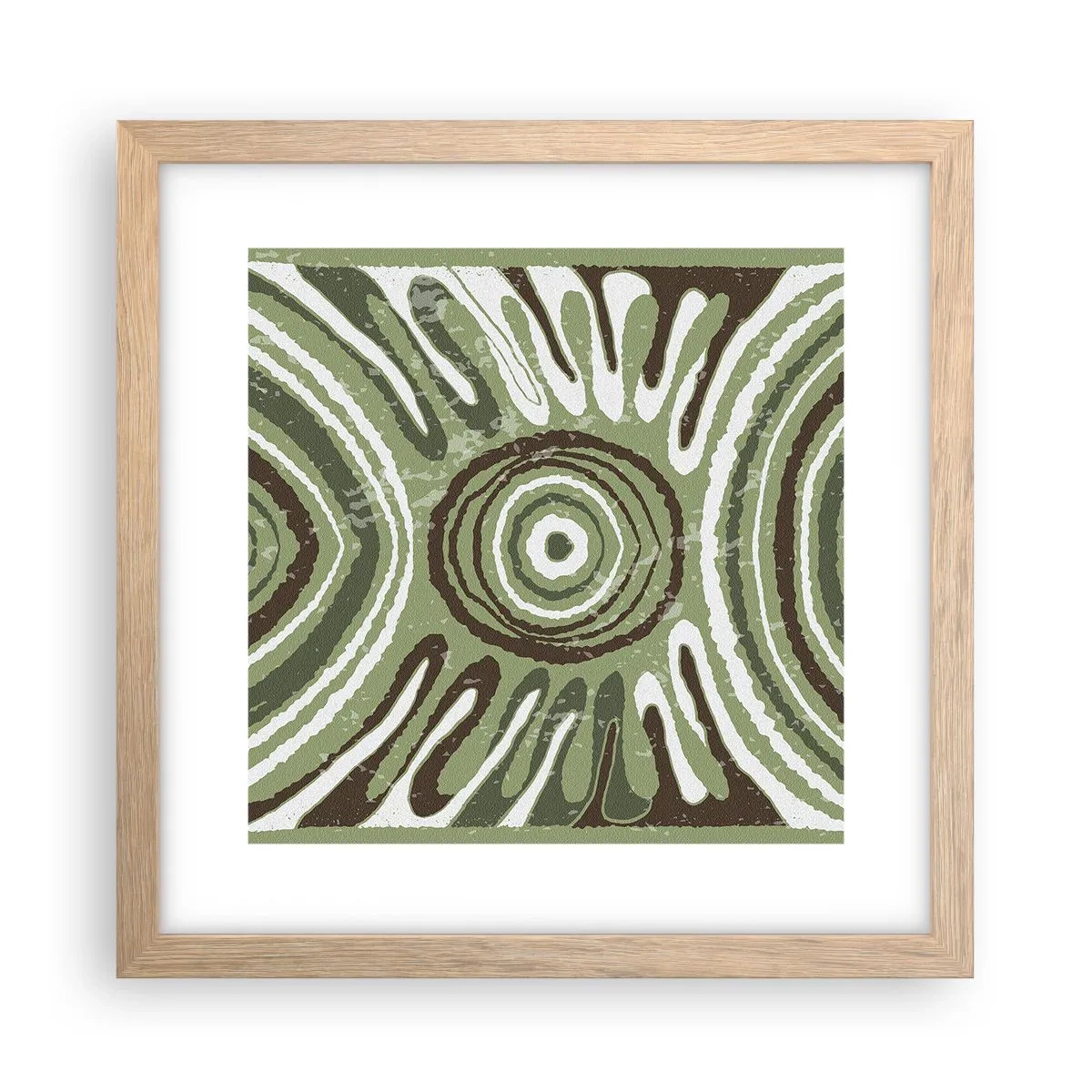 Pôster com moldura de carvalho claro - Uma explosão de emoções - 30x30 cm