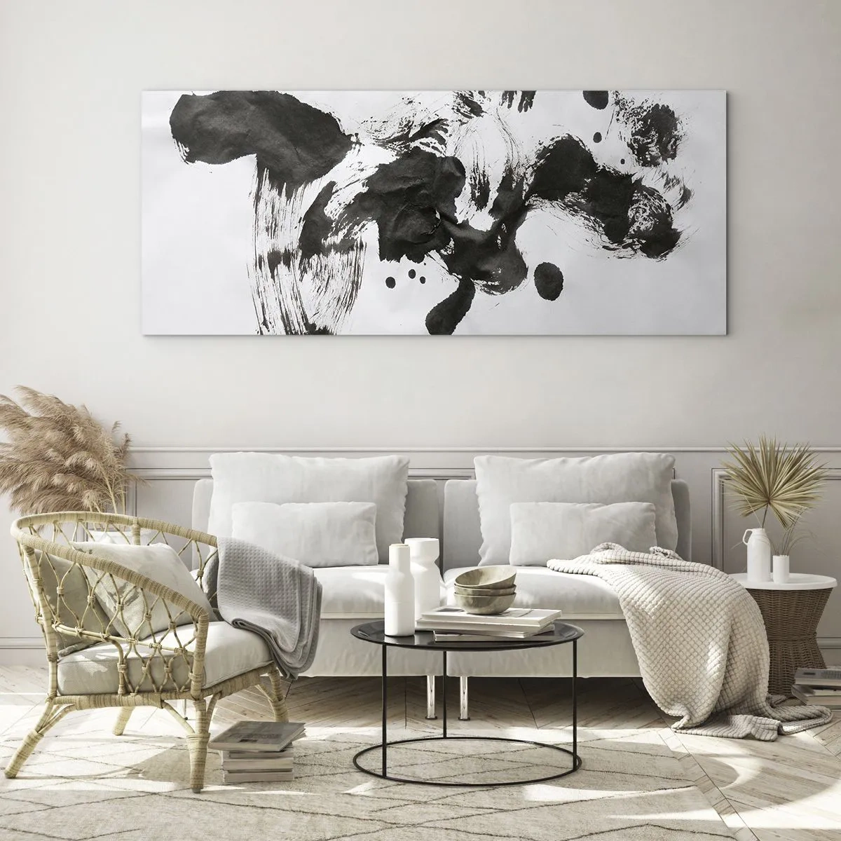 Quadro em vidro - Existe um método para a loucura? - 100x40 cm