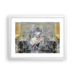 Pôster em moldura branca - Clássica e moderna - 40x30 cm