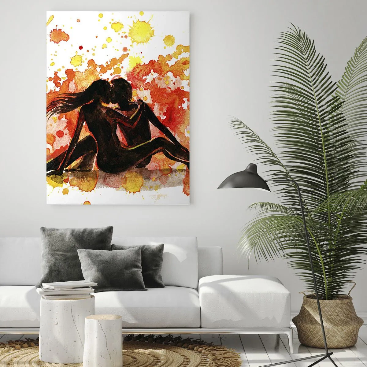 Quadro em vidro - E fez-se a luz - 80x120 cm