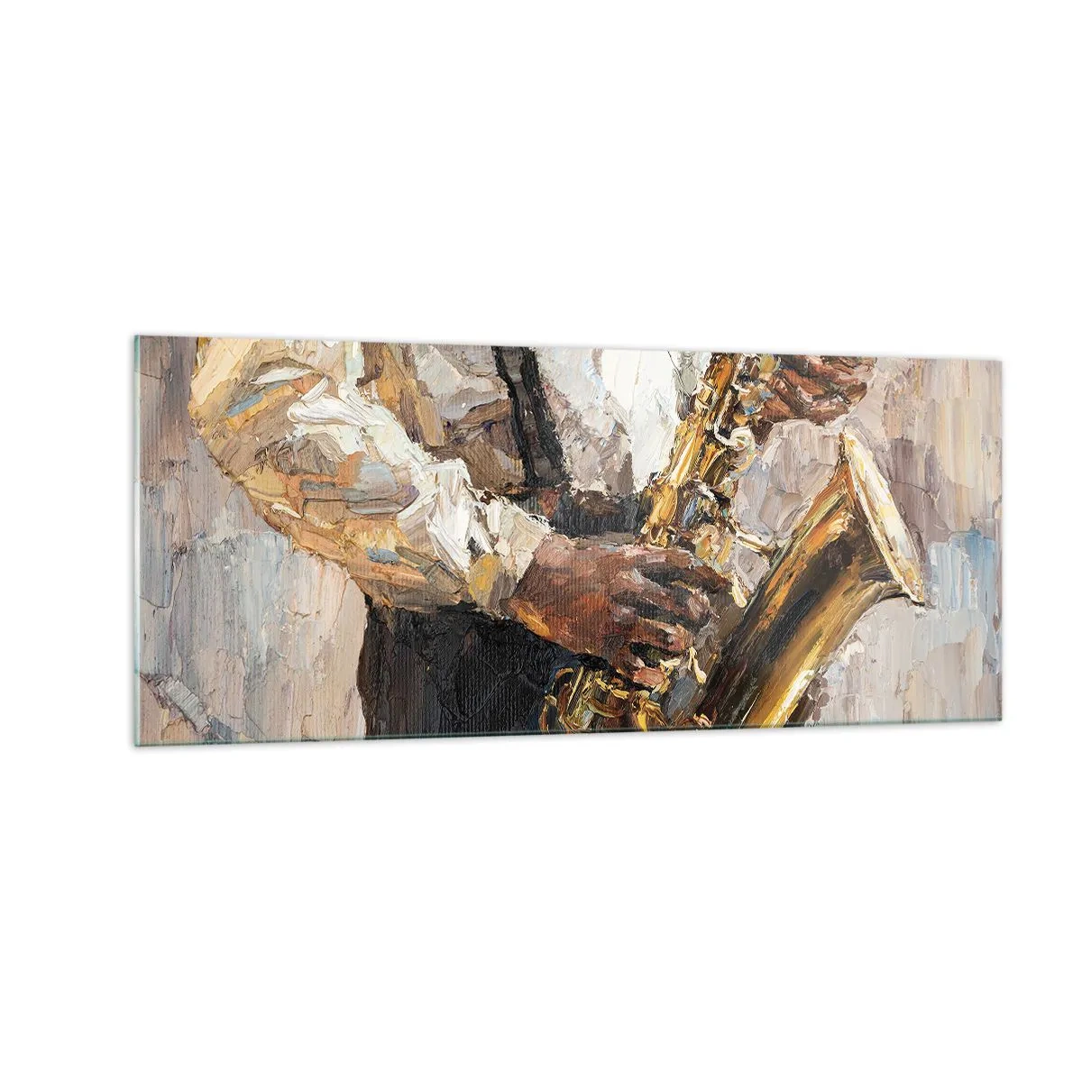 Quadro em vidro - Hora do solo - 100x40 cm