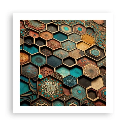 Pôster - Ornamentos árabes – variação - 50x50 cm