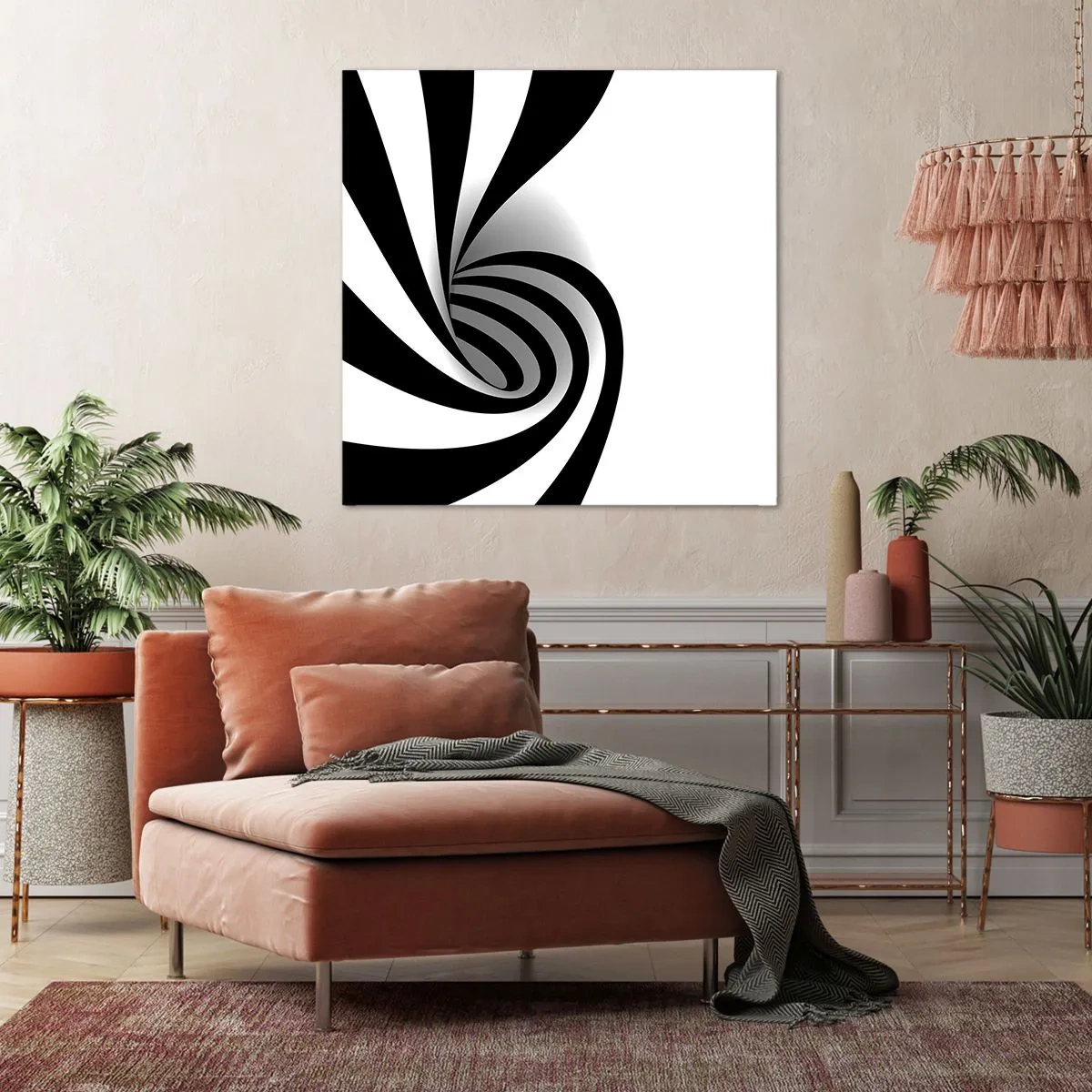 Quadro em tela - No entanto, gira - 40x40 cm