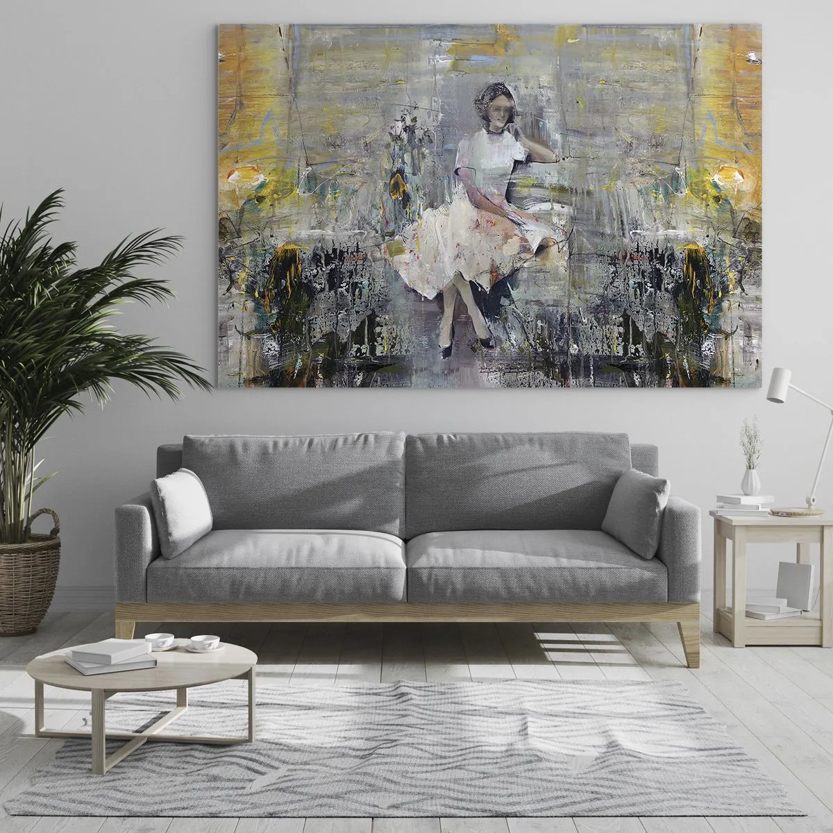 Quadro em vidro - Clássico e moderno - 70x50cm - Clássica e moderna - Decoração de parede moderna para a sala de estar e quarto ARTTOR