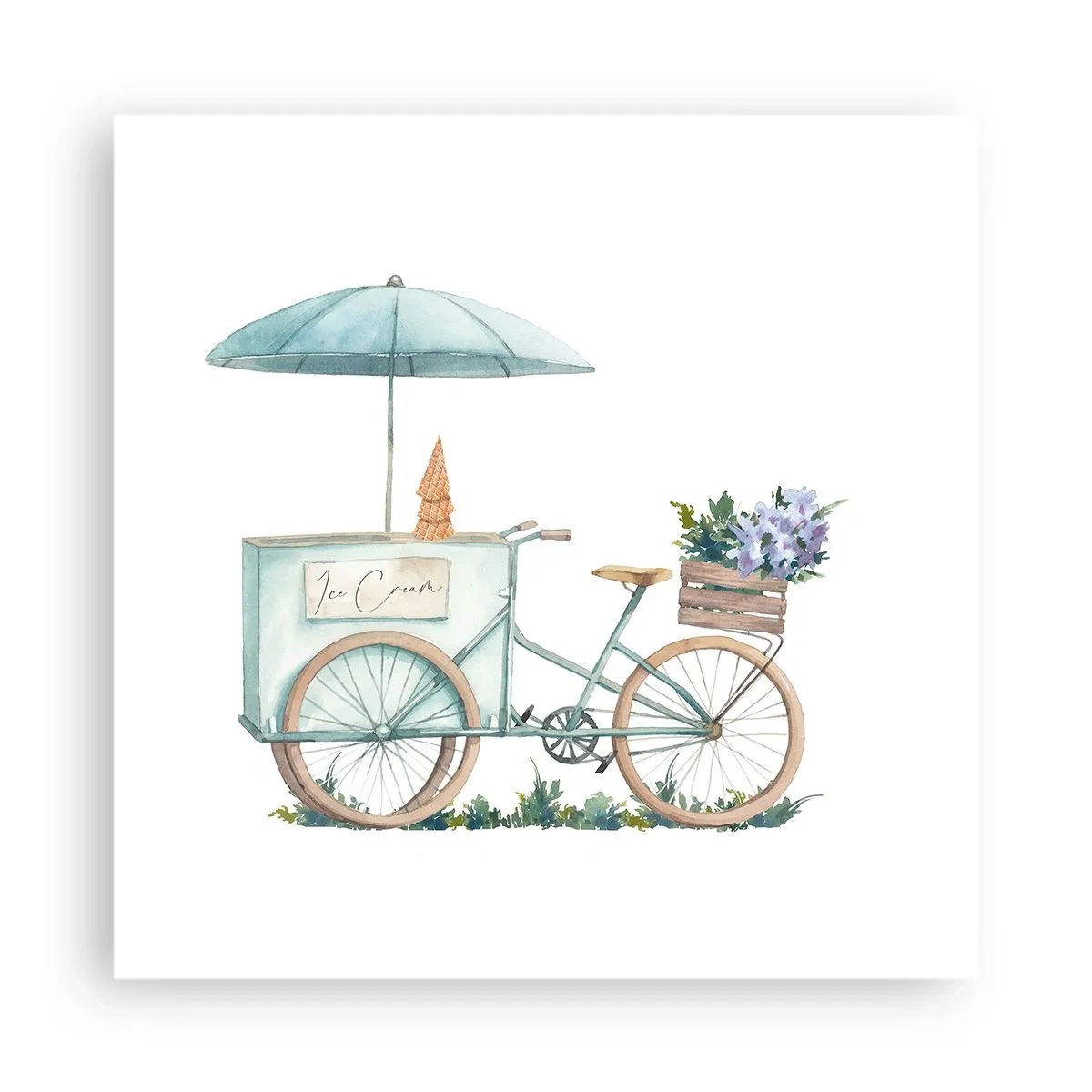 Pôster - Doce lembrança do verão - 40x40 cm