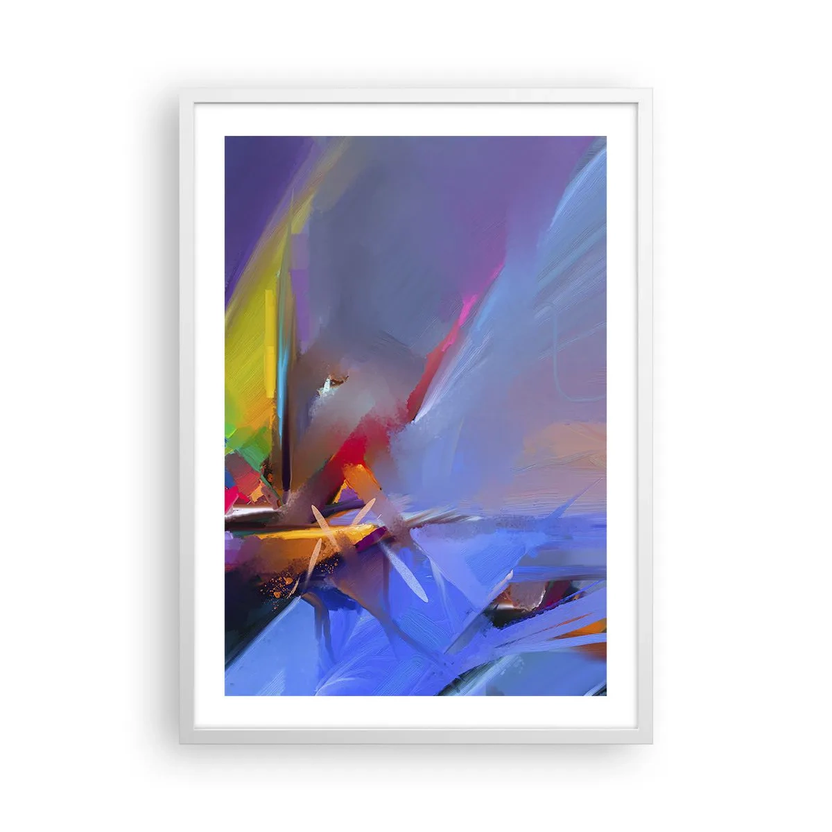 Pôster em moldura branca - Como as asas de um pássaro - 50x70 cm