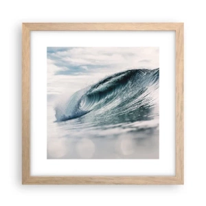 Pôster com moldura de carvalho claro - Pico de água - 30x30 cm