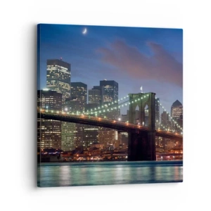 Quadro em tela - Noite brilhante - 30x30 cm