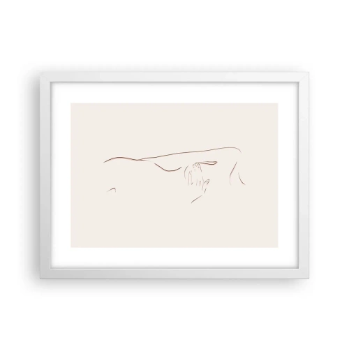 Pôster em moldura branca - A forma do desejo - 40x30 cm