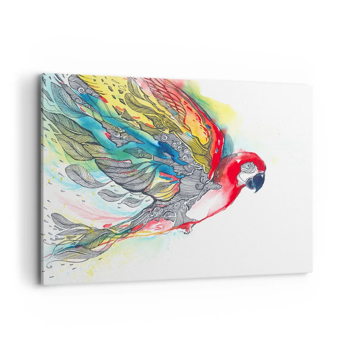 Quadro em tela - Viva com cor - 120x80 cm