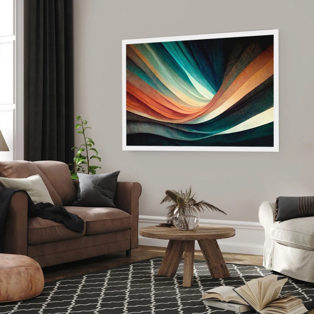 Pôster - Tecido de cores - 100x70 cm