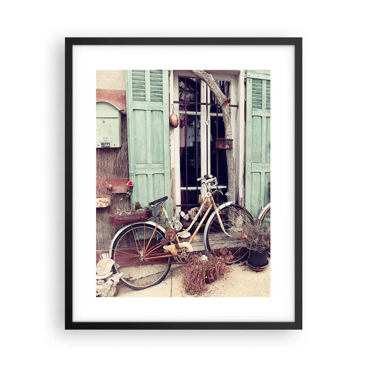 Pôster com moldura preta - Viva a província - 40x50 cm